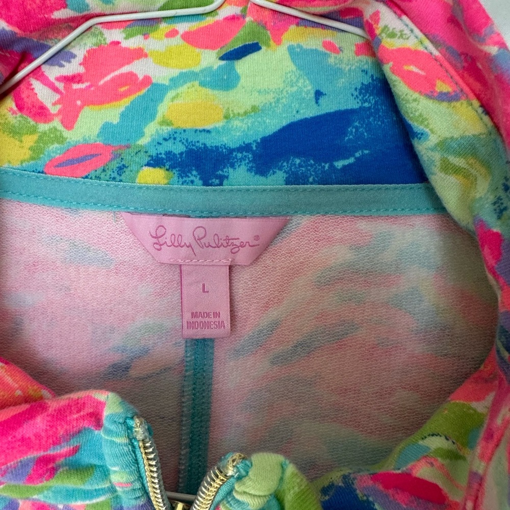 Lilly Pulitzer Multicolor Zip Up Patterned Jacket… - image 3
